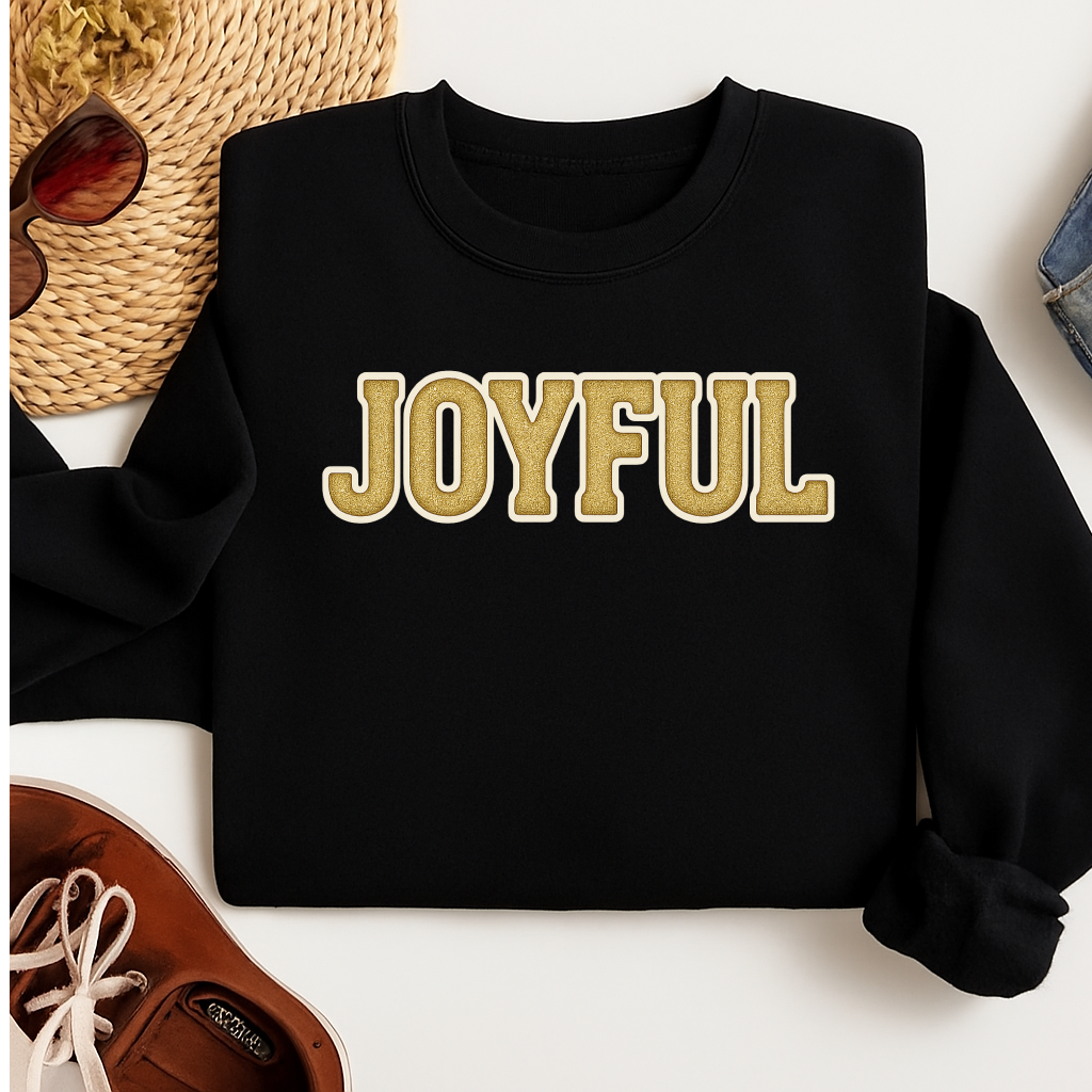 JOYFUL Christmas Sweatshirt | Cozy Unisex Holiday Pullover