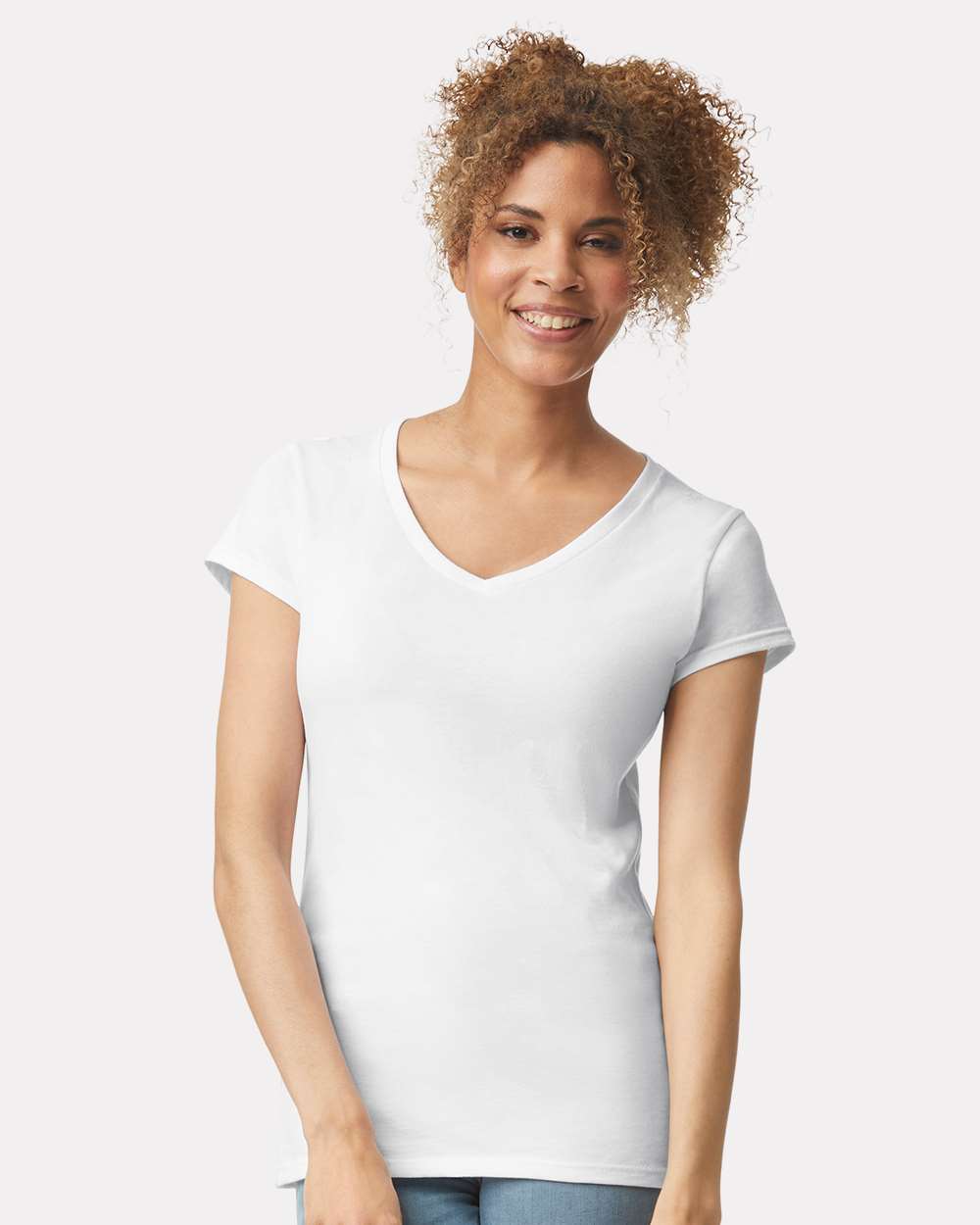 Women's Softstyle® V-Neck T-Shirt - 64V00L