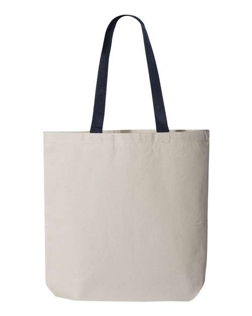 11L Canvas Tote with Contrast-Color Handles - Q4400