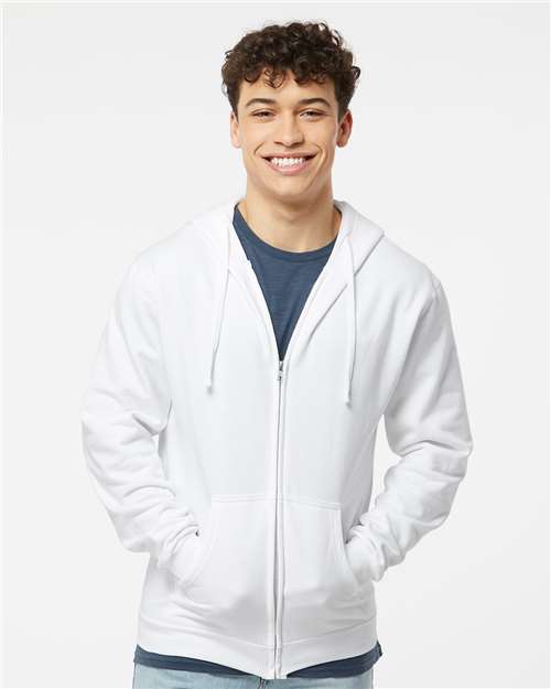 Unisex Zipper Fleece Hoodie - 3331