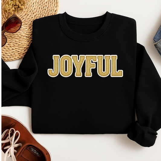 JOYFUL Christmas Sweatshirt | Cozy Unisex Holiday Pullover